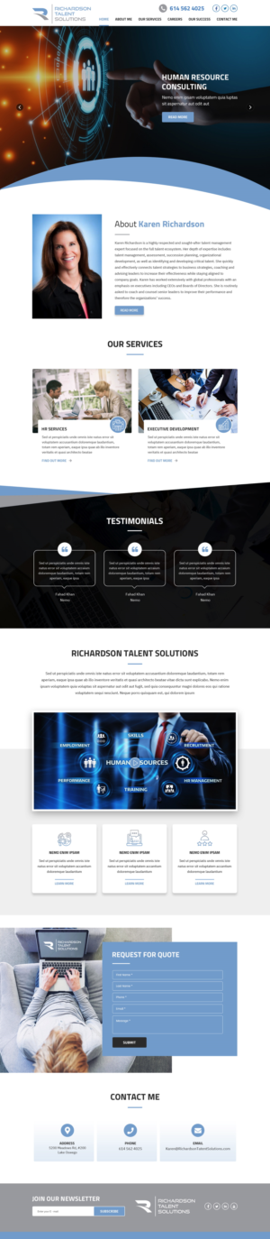 Web Design by pb for Richardson Talent Solutions | Design: #23565366