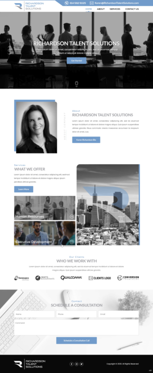 Web Design by pb for Richardson Talent Solutions | Design: #23565374