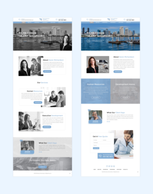 Web Design by pb for Richardson Talent Solutions | Design: #23565376