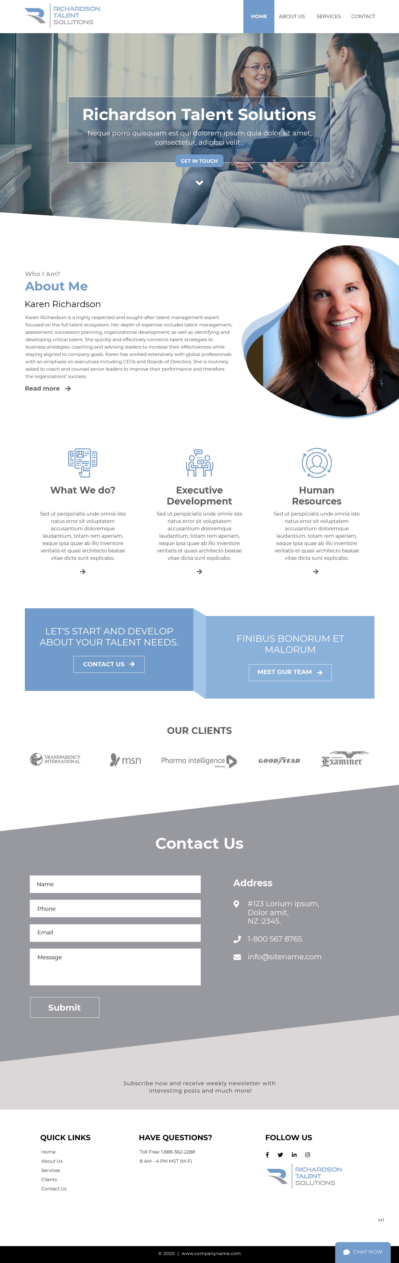 Web Design by pb for Richardson Talent Solutions | Design #23565377