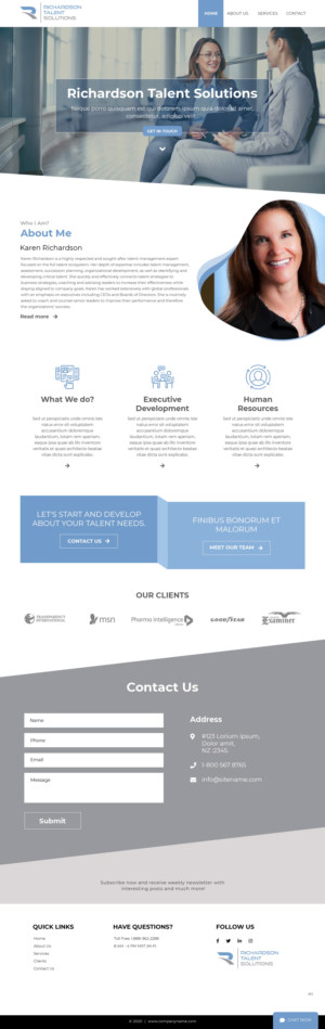 Web Design by pb for Richardson Talent Solutions | Design: #23565377