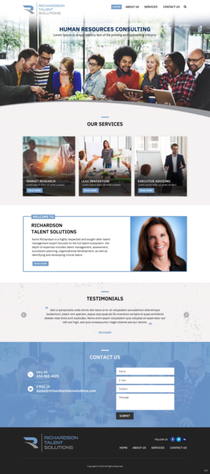 Web Design by pb for Richardson Talent Solutions | Design: #23565381