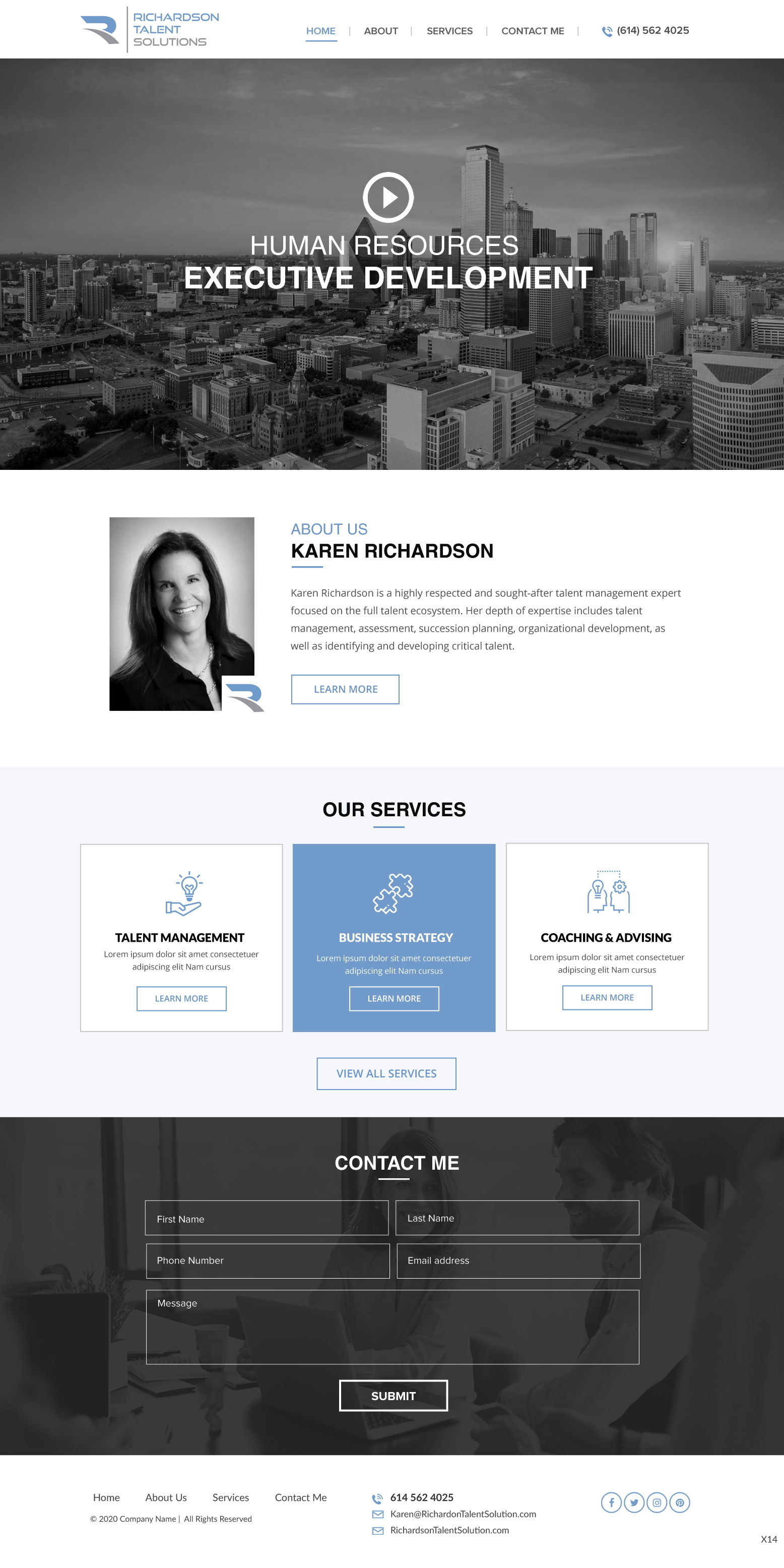 Web Design by pb for Richardson Talent Solutions | Design #23565388