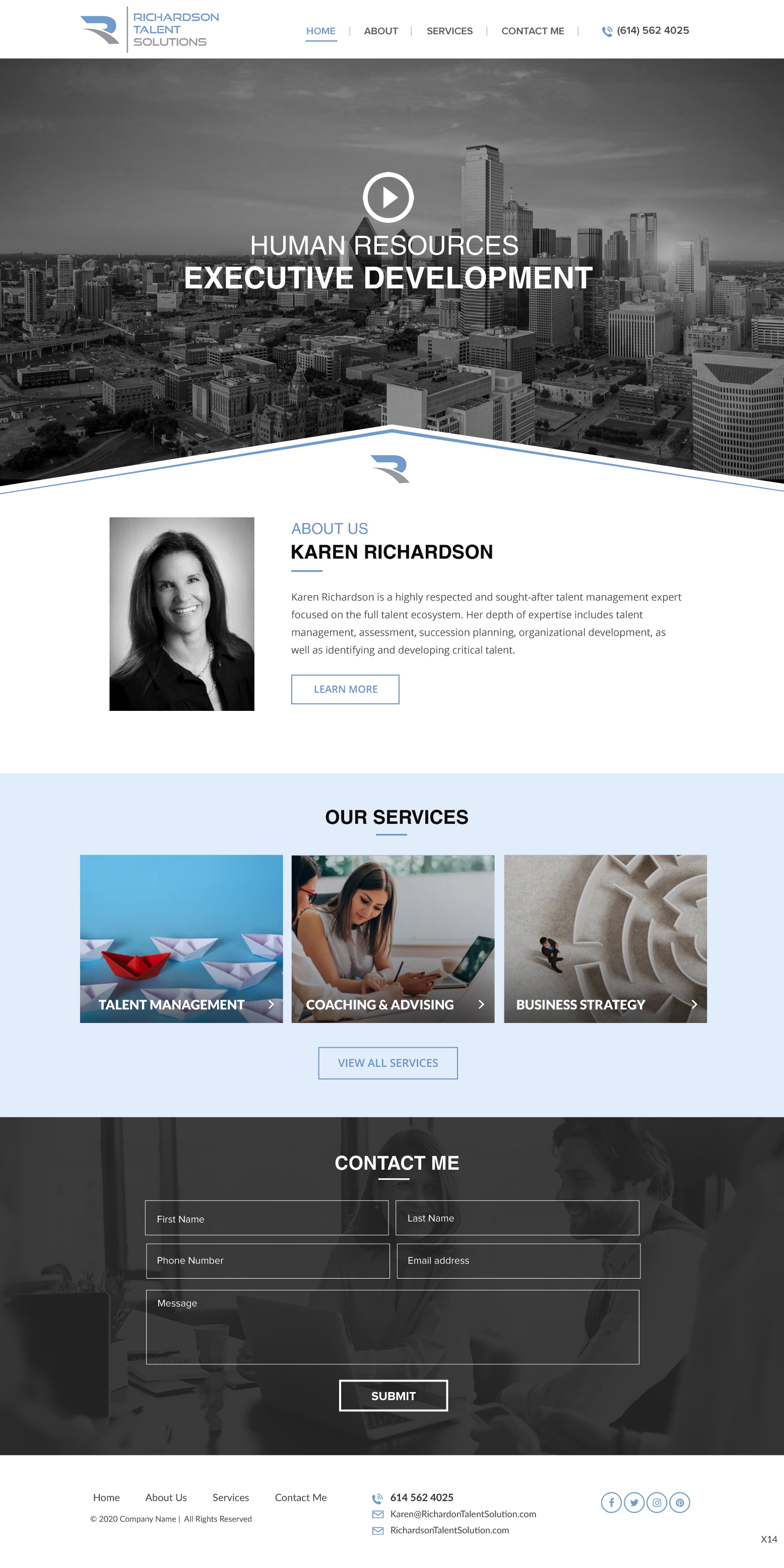 Web Design by pb for Richardson Talent Solutions | Design #23565389