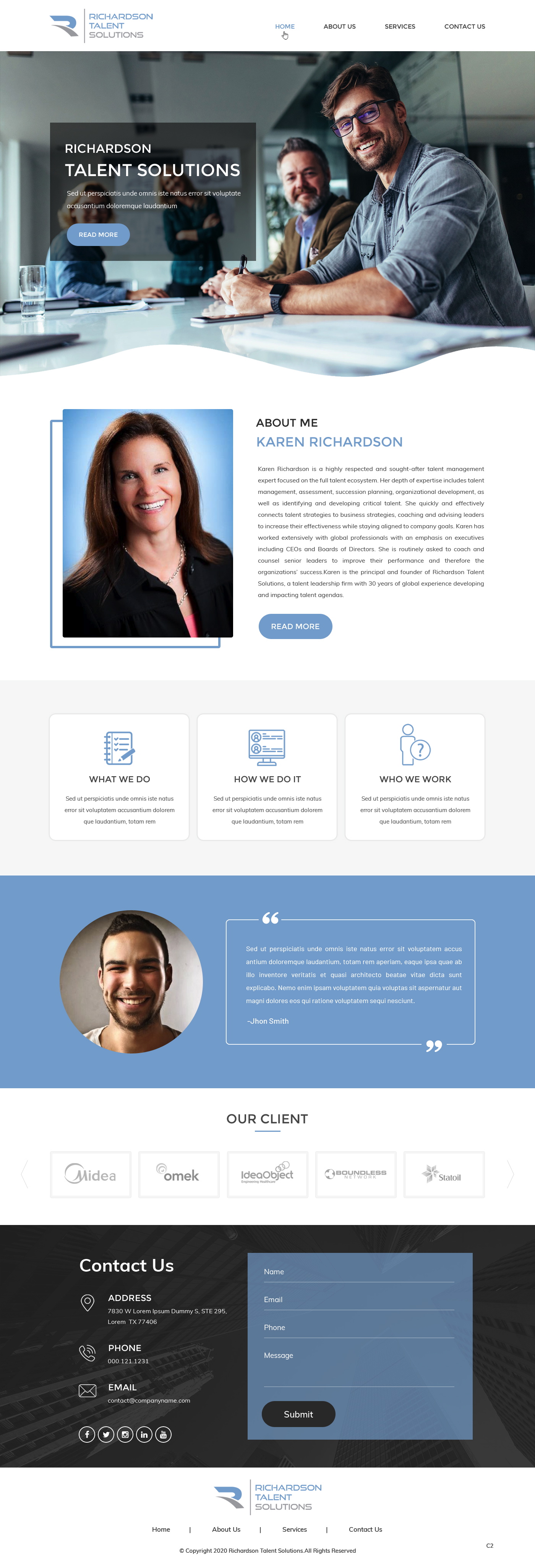 Web Design by pb for Richardson Talent Solutions | Design #23574976