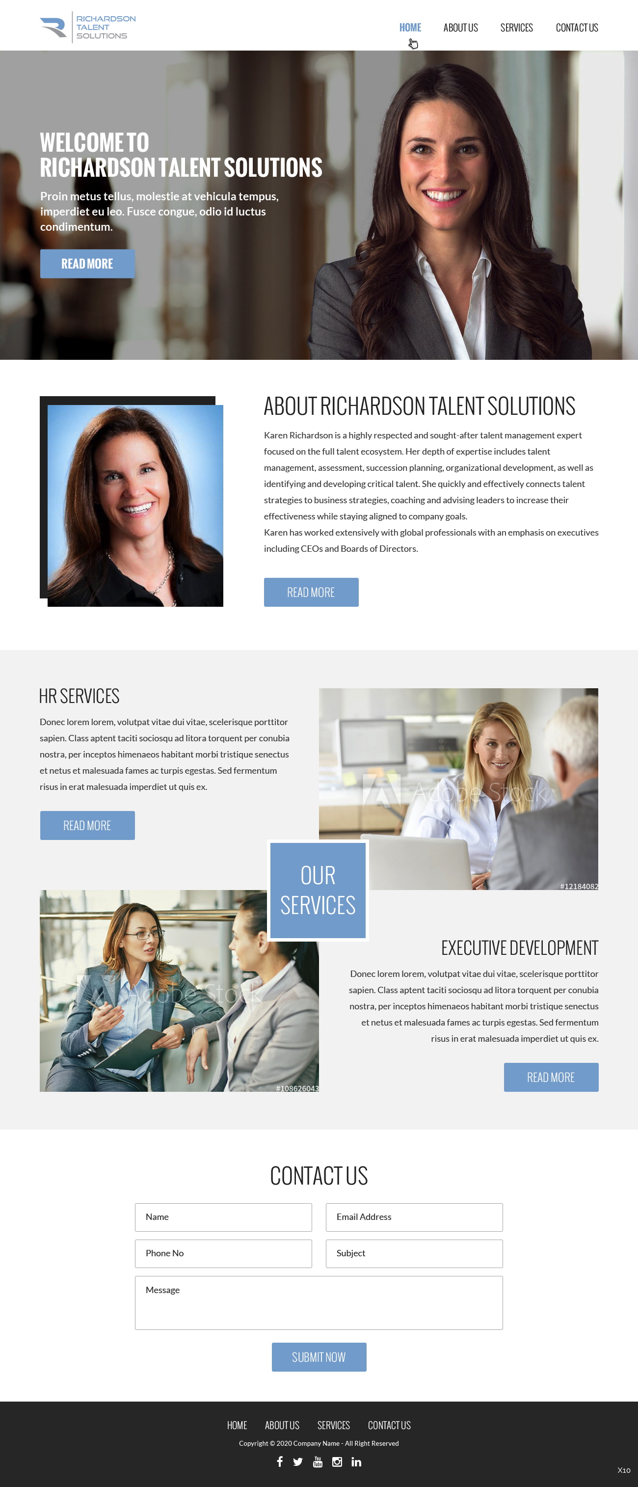 Web Design by pb for Richardson Talent Solutions | Design #23574977