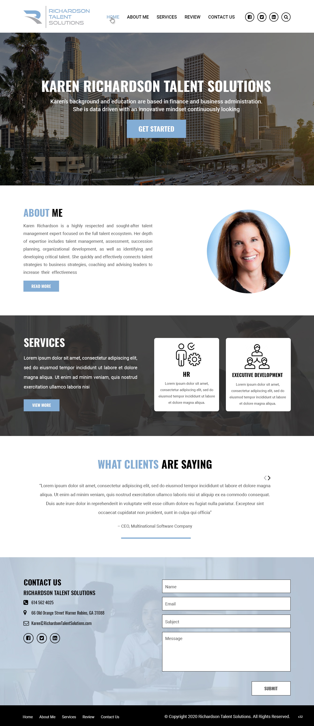 Web Design by pb for Richardson Talent Solutions | Design #23574978