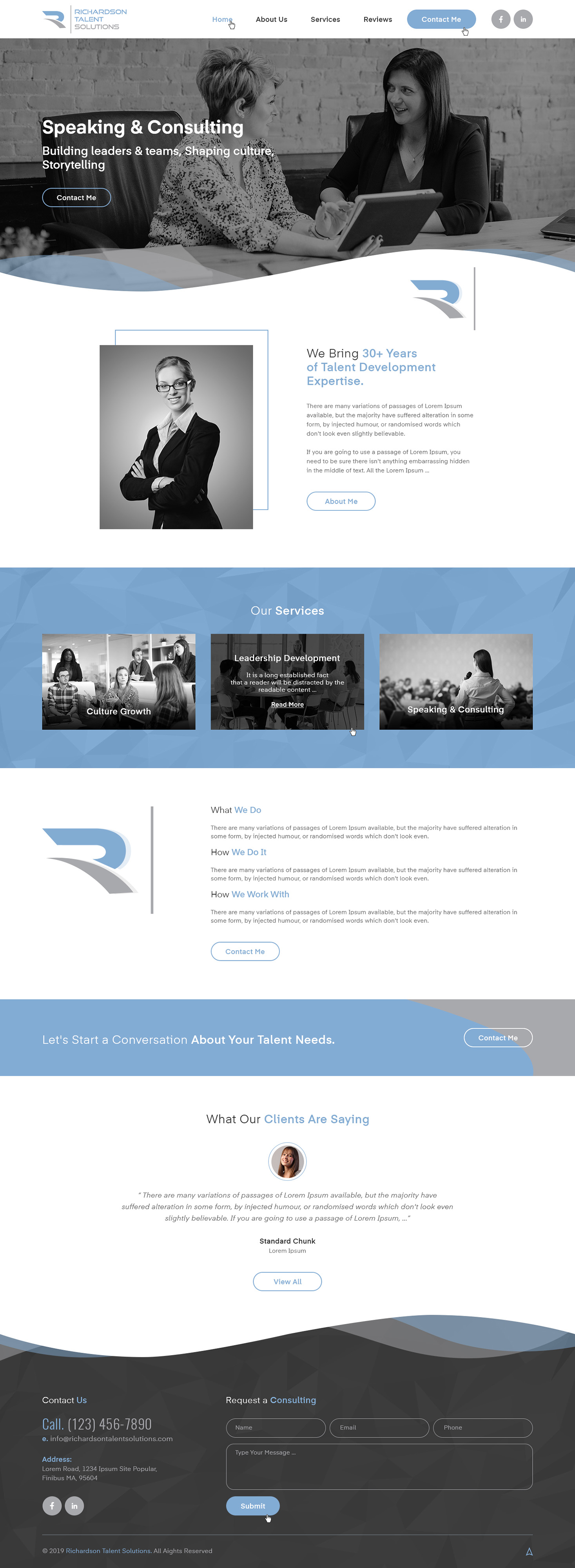 Web Design by Ved Web Services for Richardson Talent Solutions | Design #23576471