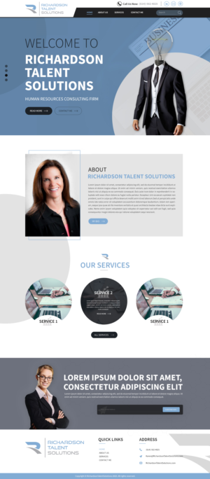 Web Design by SAI DESIGNS for Richardson Talent Solutions | Design: #23596899
