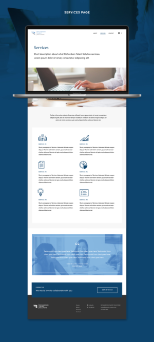 Web Design by Kristina R. for Richardson Talent Solutions | Design: #23581988