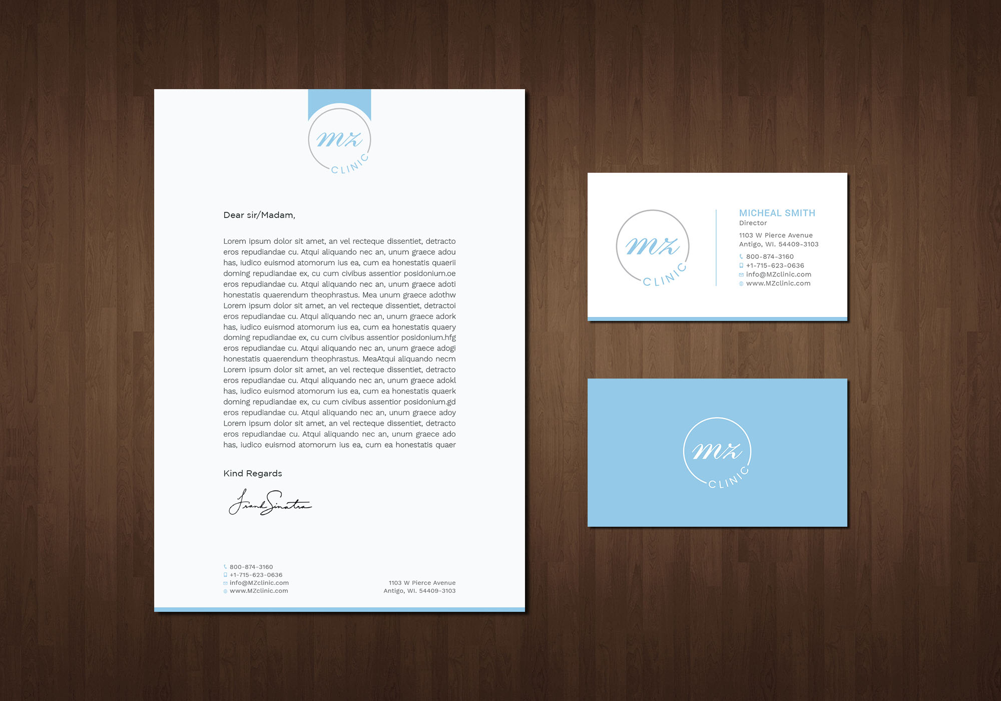 Stationery Design by Tripti Ranjan Gain for Derma Kliniek | Design #23544936