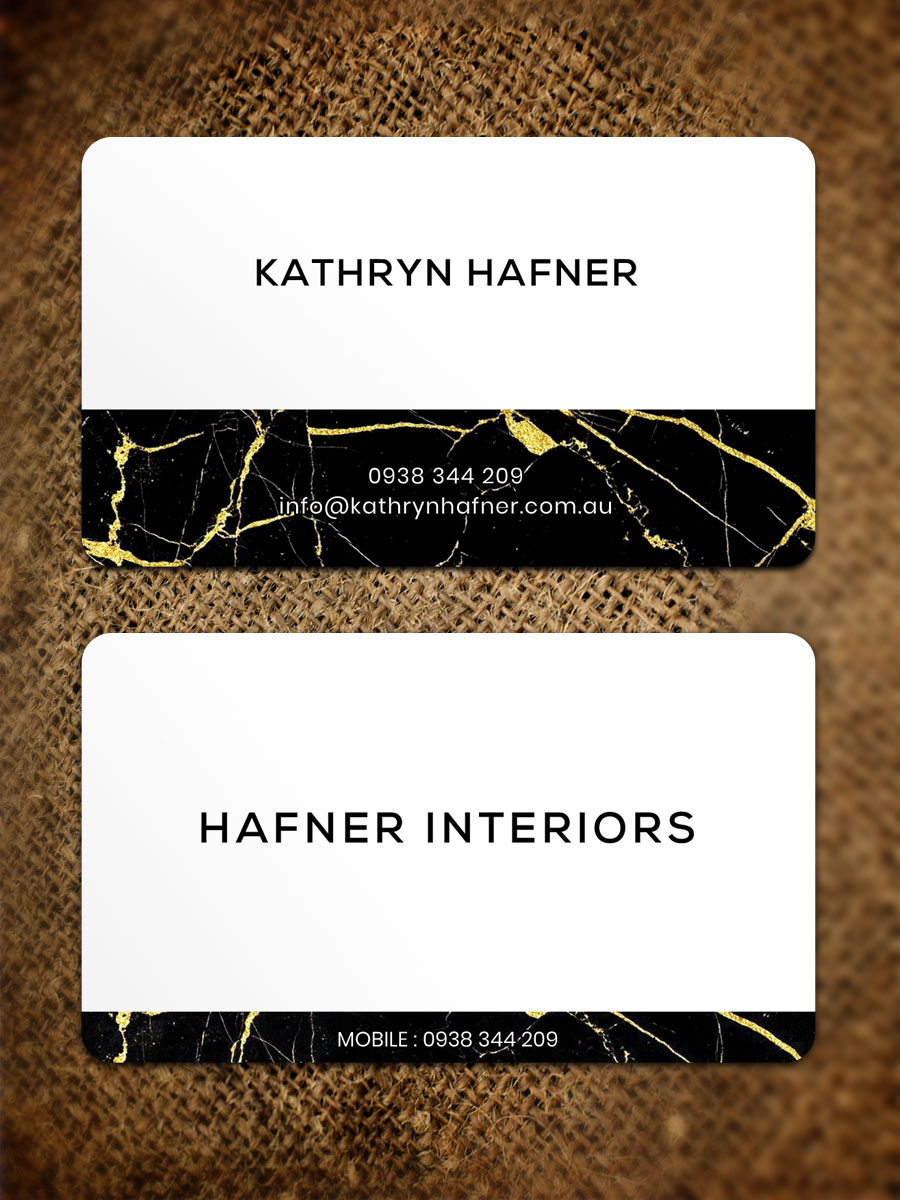 Design de Carte de Visite par Sandaruwan pour Hafner Interiors | Design #23533891