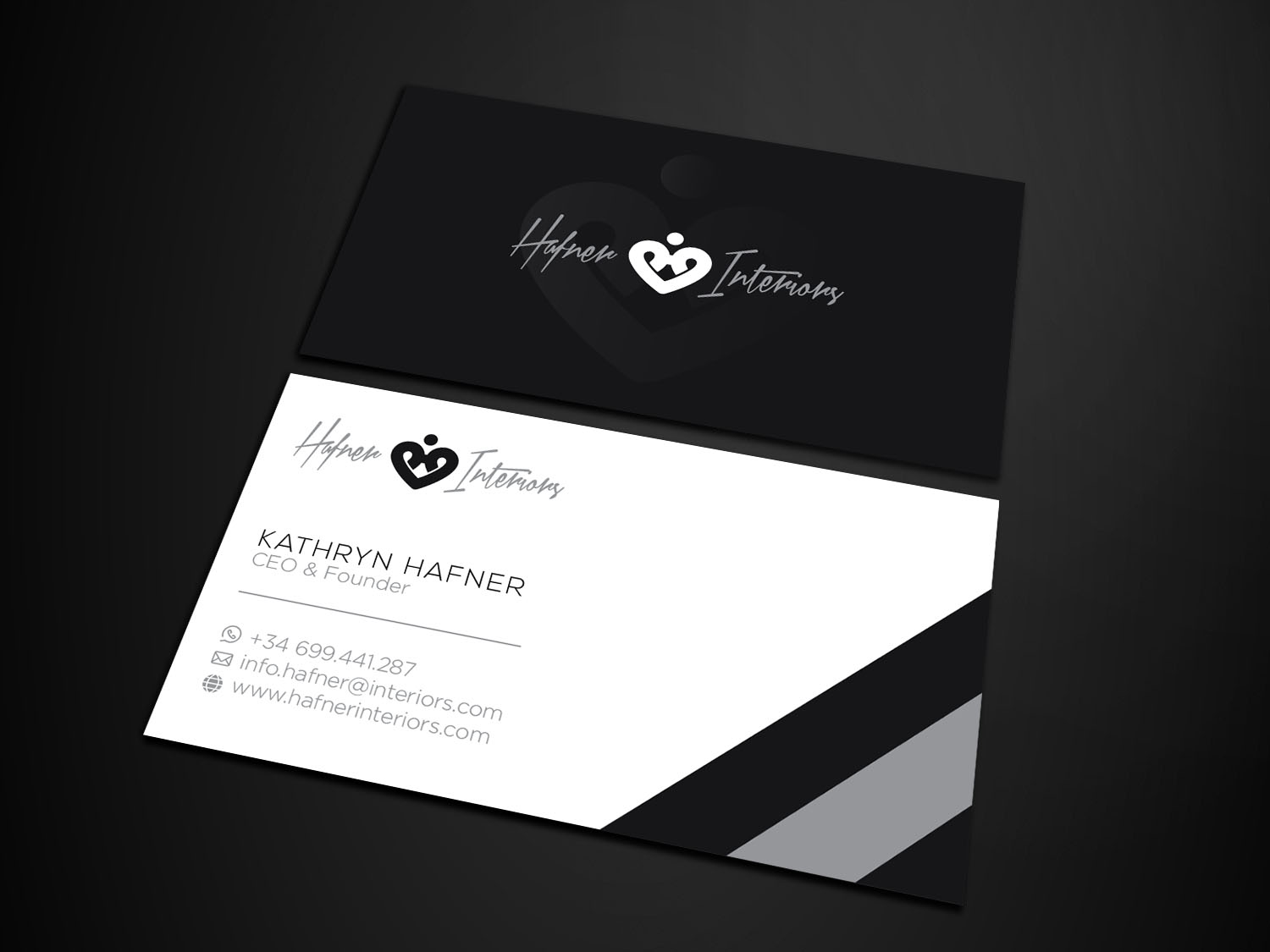 Business Card Design by Verified artistry for Hafner Interiors | Design #23571103