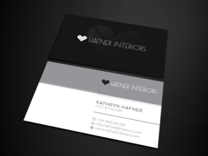 Business Card Design by Verified artistry for Hafner Interiors | Design: #23571107