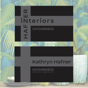 Hafner Interiors  | Diseño de Tarjeta de Presentación por SamiddhaH