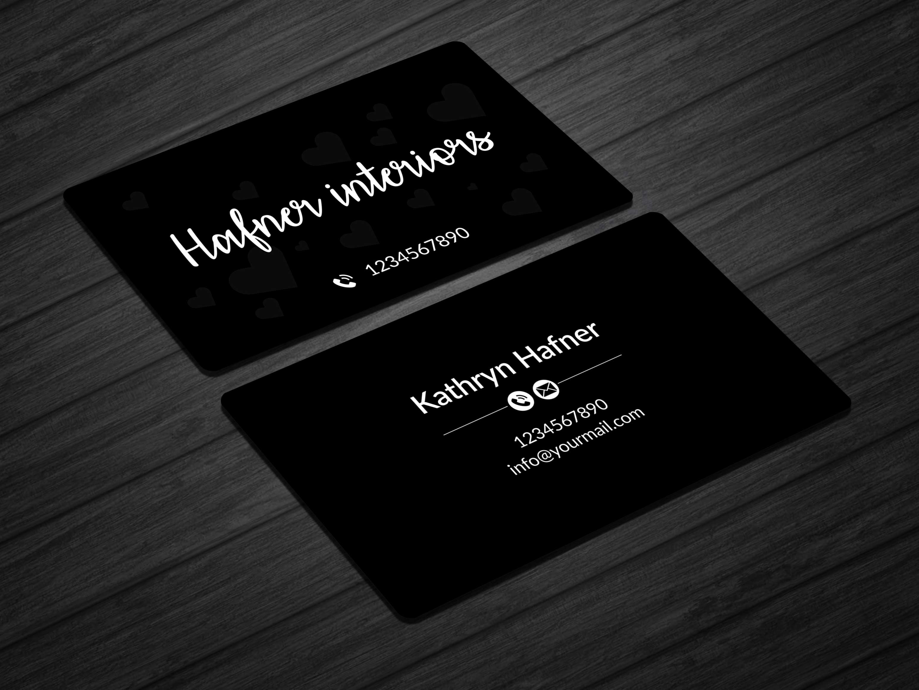 Business Card Design by Musa. A for Hafner Interiors | Design #23580886