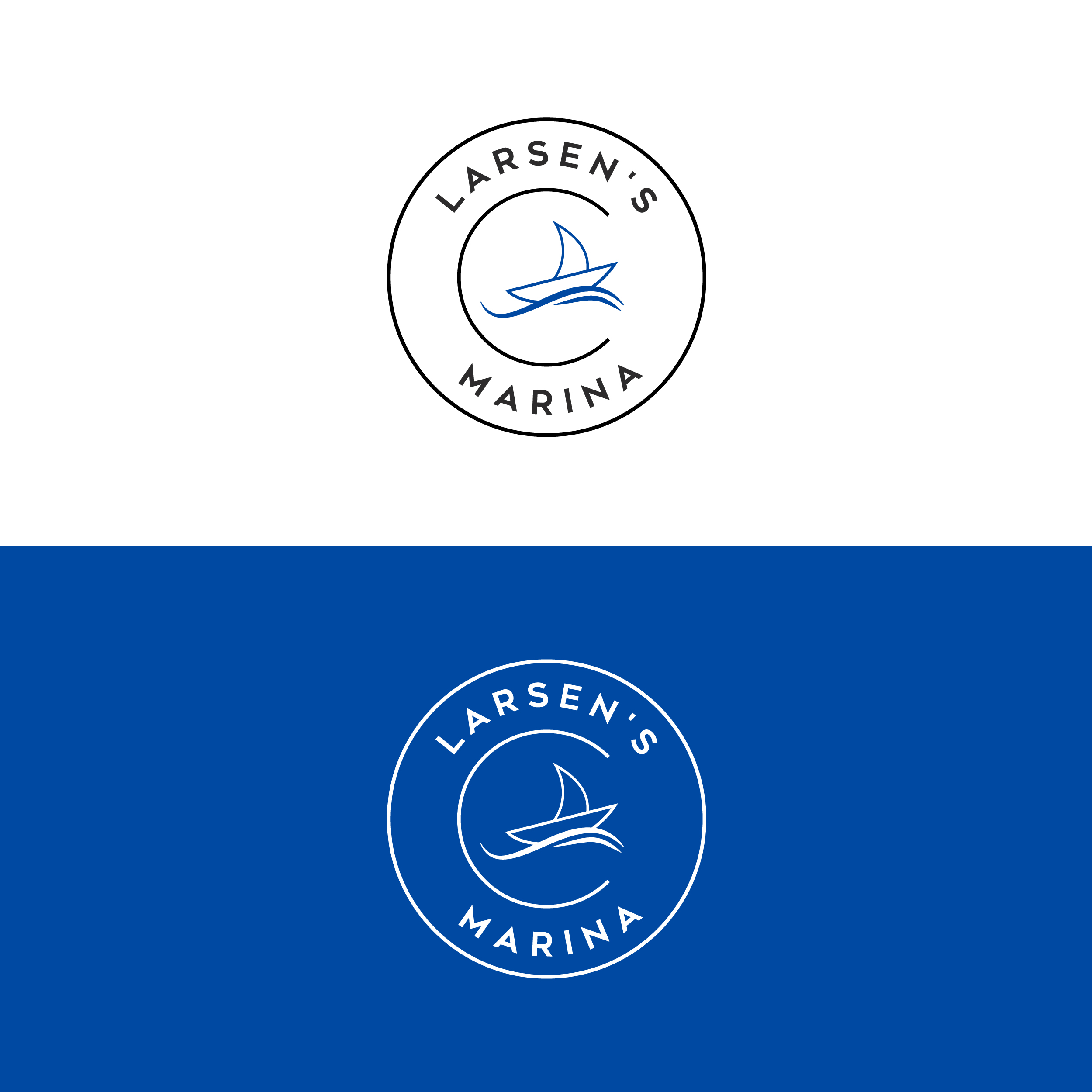 Logo Design by Spekkon for Larsen's Marina | Design #23553652