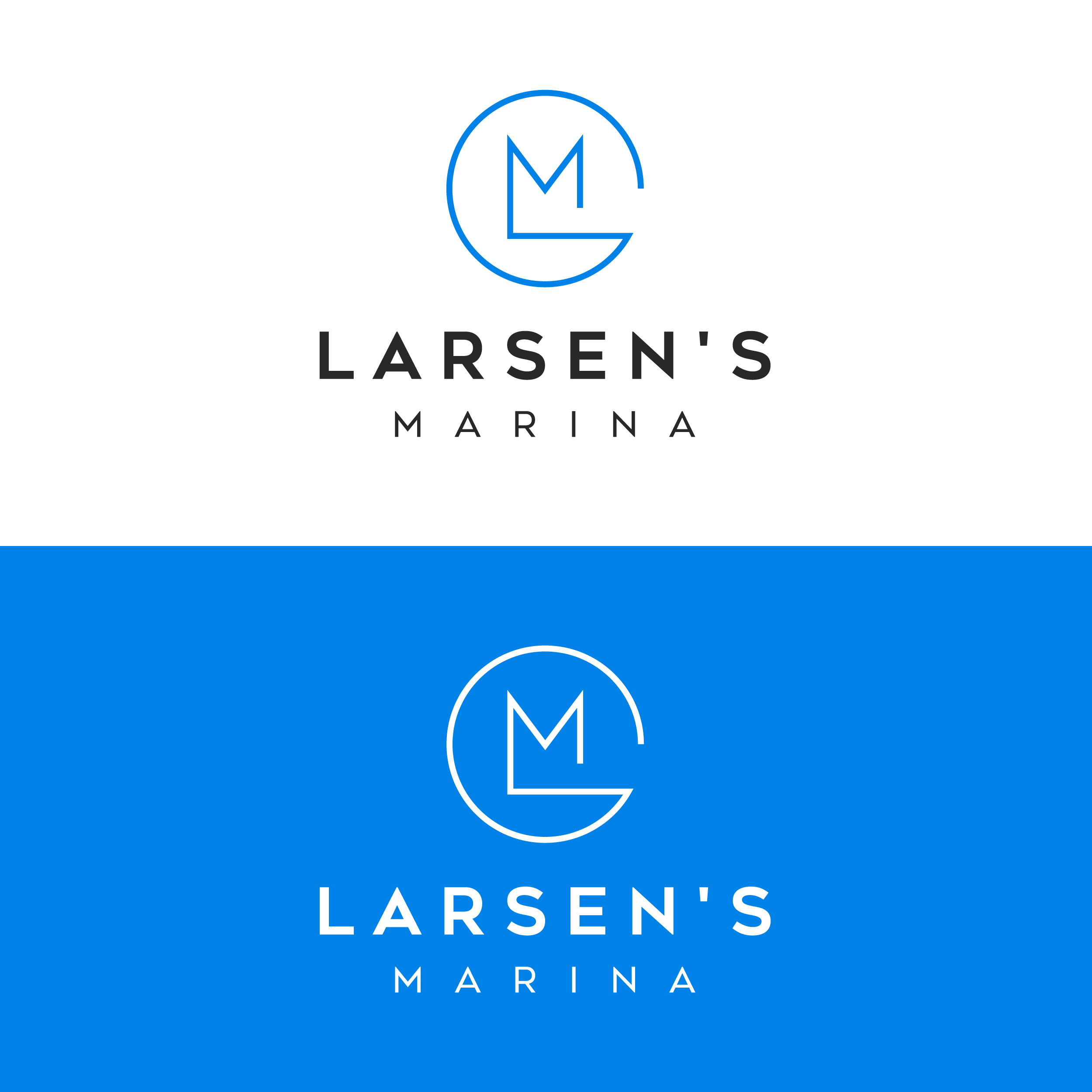 Logo Design by Spekkon for Larsen's Marina | Design #23553660