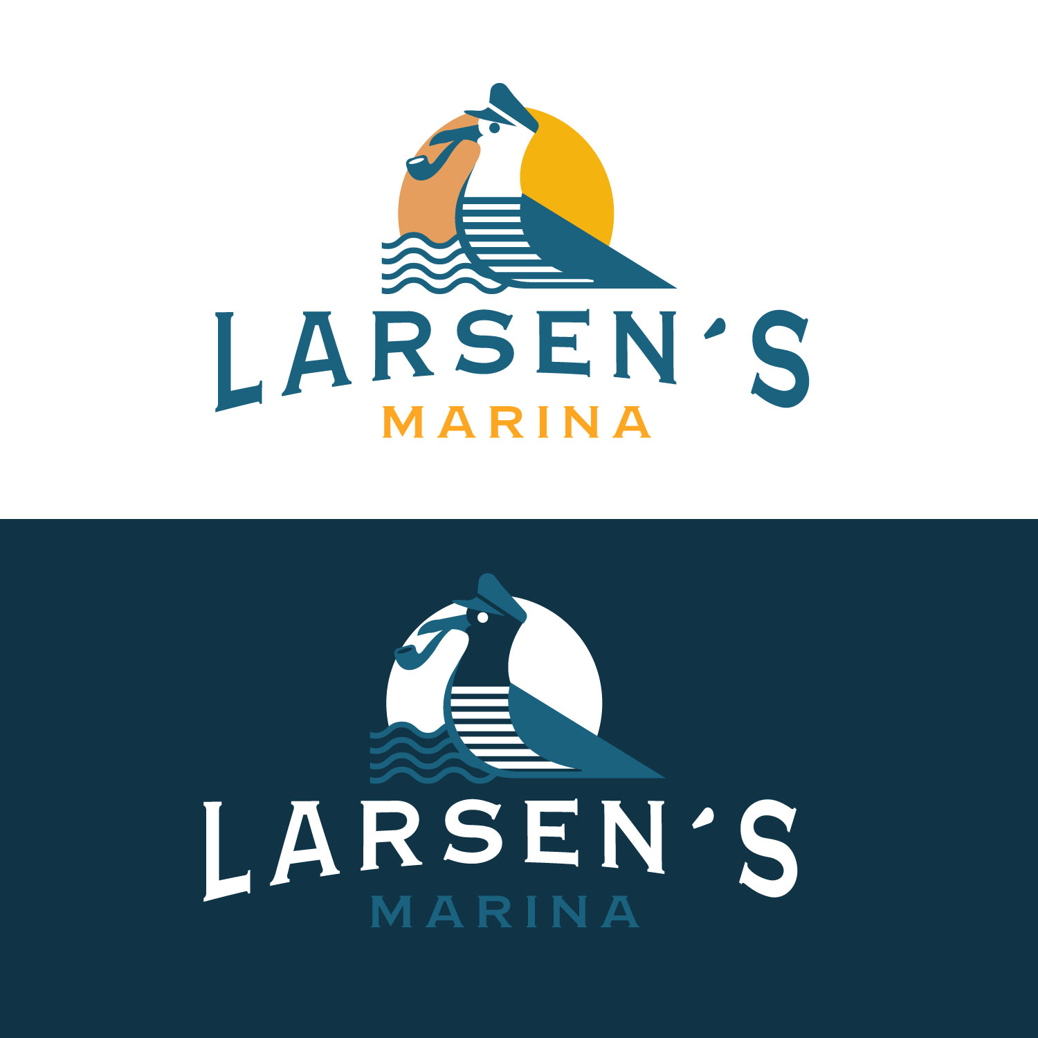 Logo-Design von Tridente Studio für Larsen's Marina | Design #23560352