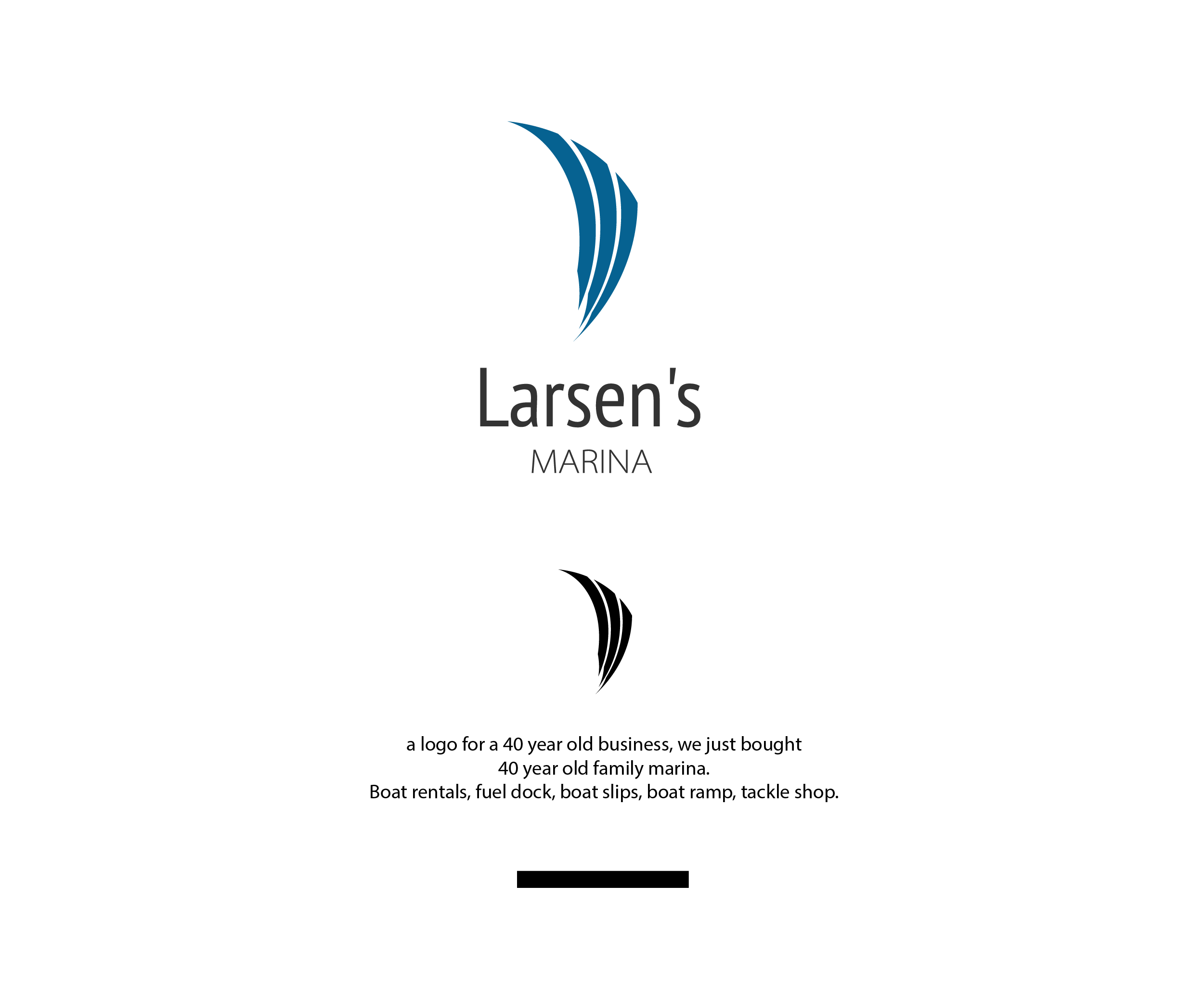 Logo Design by Ng V Duc for Larsen's Marina | Design #23600863