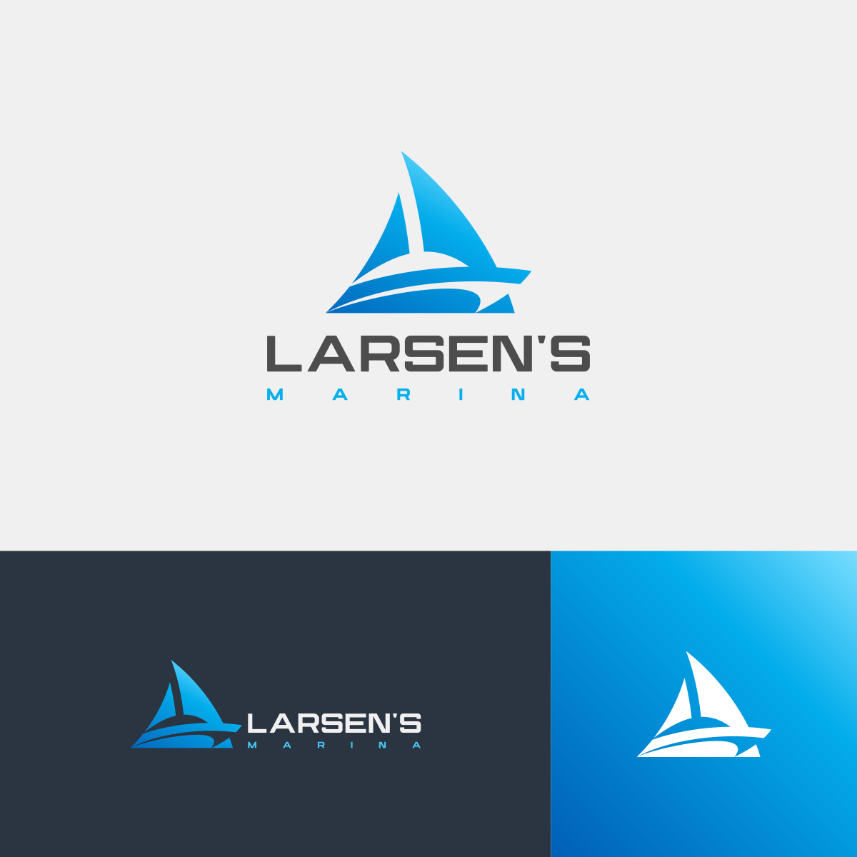 Logo Design by shiningbrains for Larsen's Marina | Design #23601540