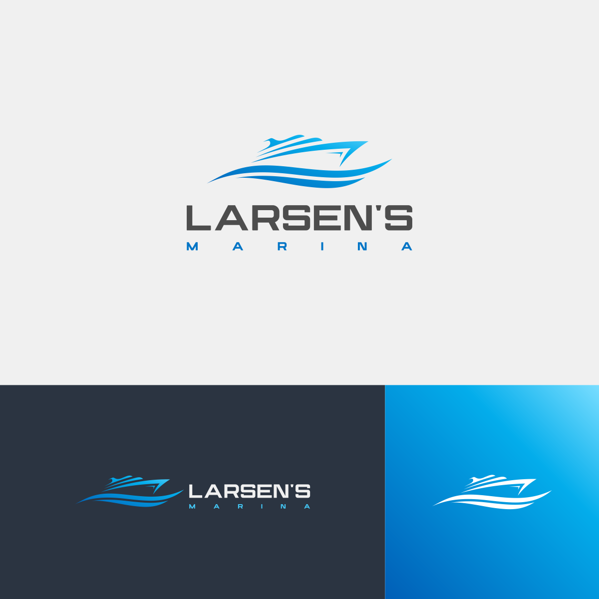 Logo Design by shiningbrains for Larsen's Marina | Design #23603343