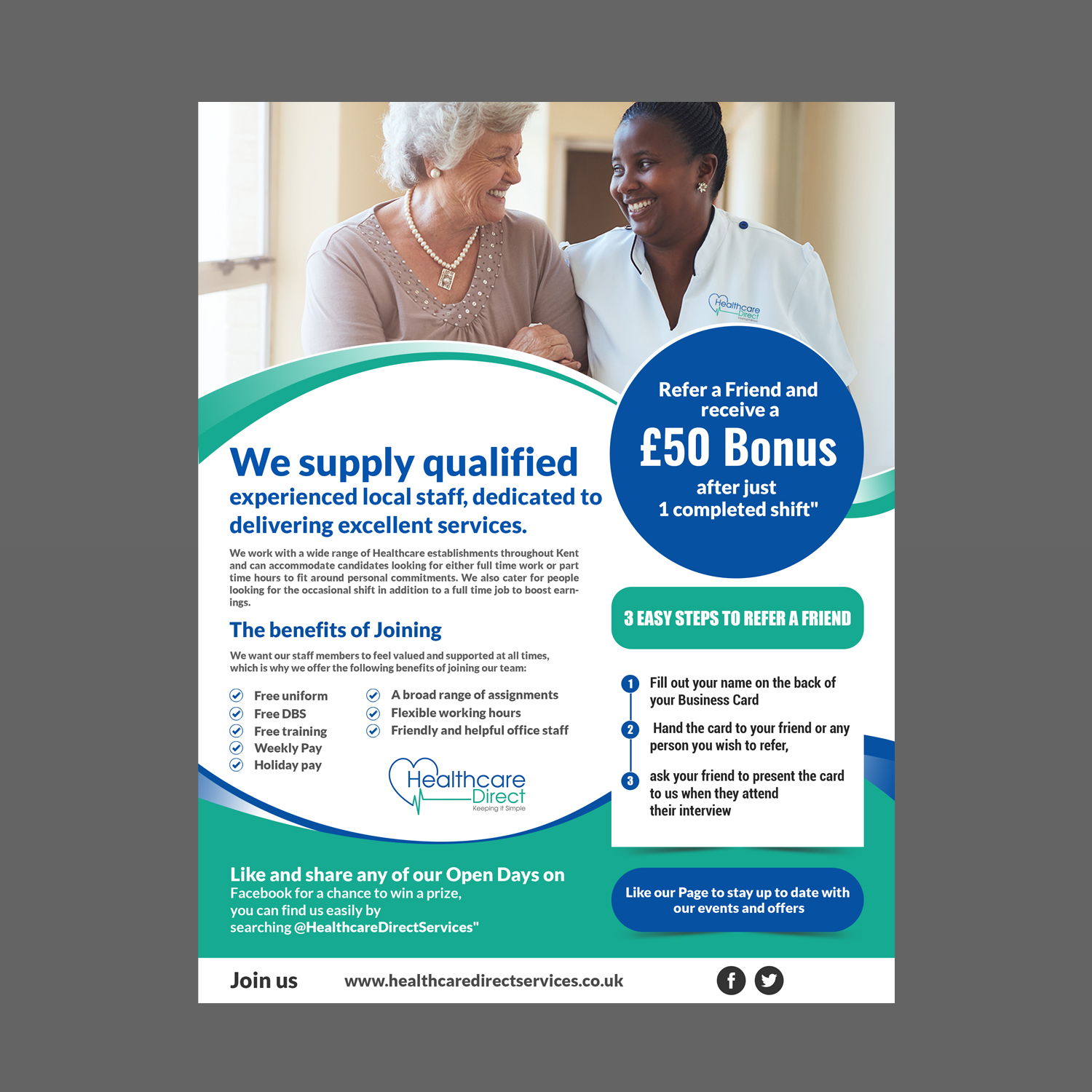 Flyer Design by aspiremedia for Staffing Direct | Design #23554331