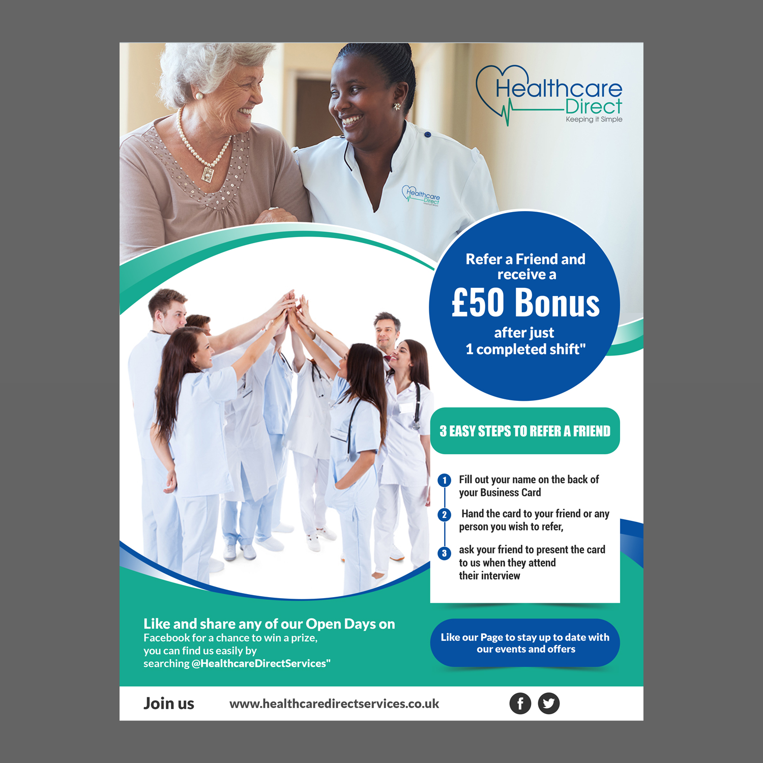 Flyer Design by aspiremedia for Staffing Direct | Design #23554332