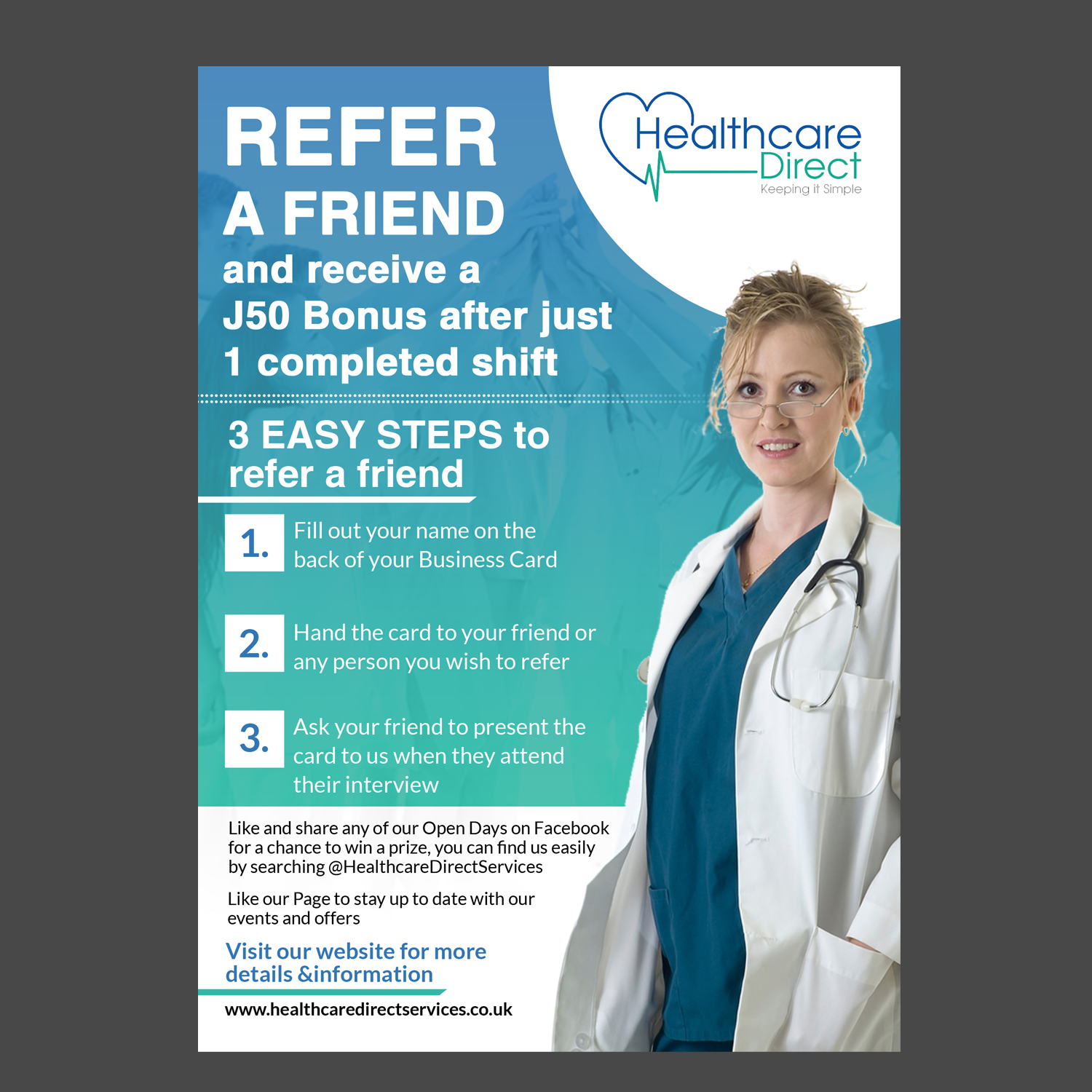 Flyer-Design von Schöpfer für Staffing Direct | Design #23551159