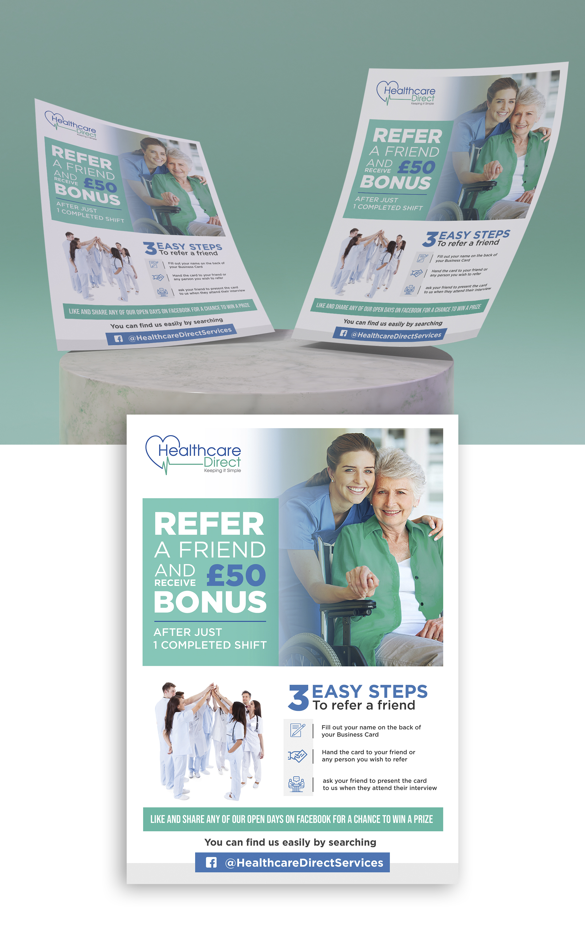 Flyer Design by M 8 for Staffing Direct | Design #23542911