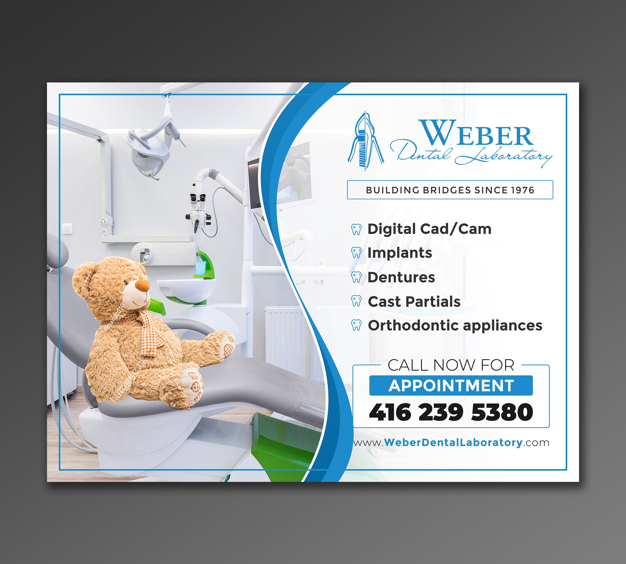Billboard Design by ecorokerz for Weber Dental Laboratory | Design #23547875