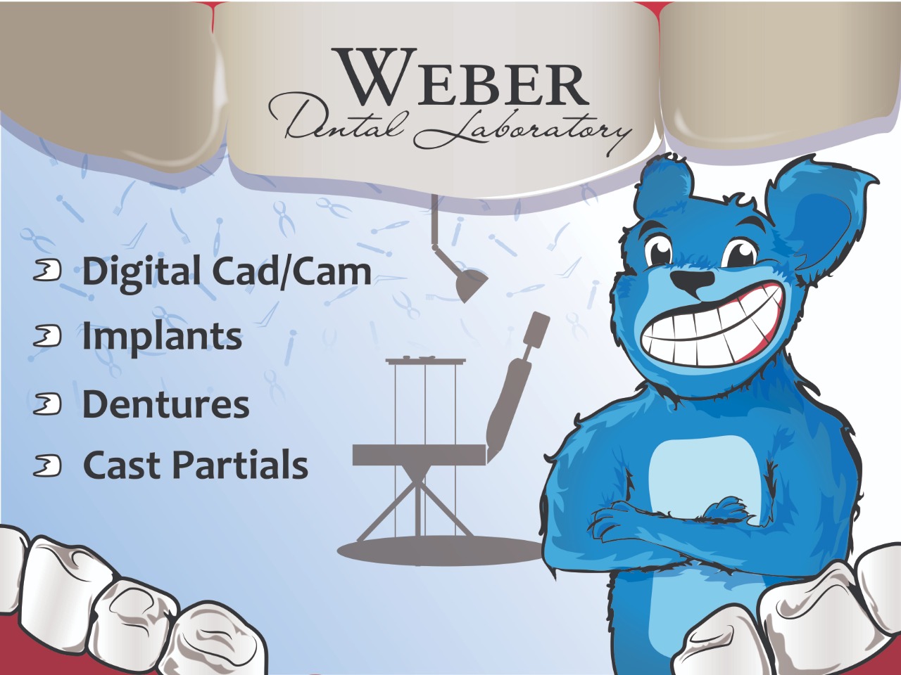 Diseño de Cartelera por Fusionex Studio para Weber Dental Laboratory | Diseño #23551434