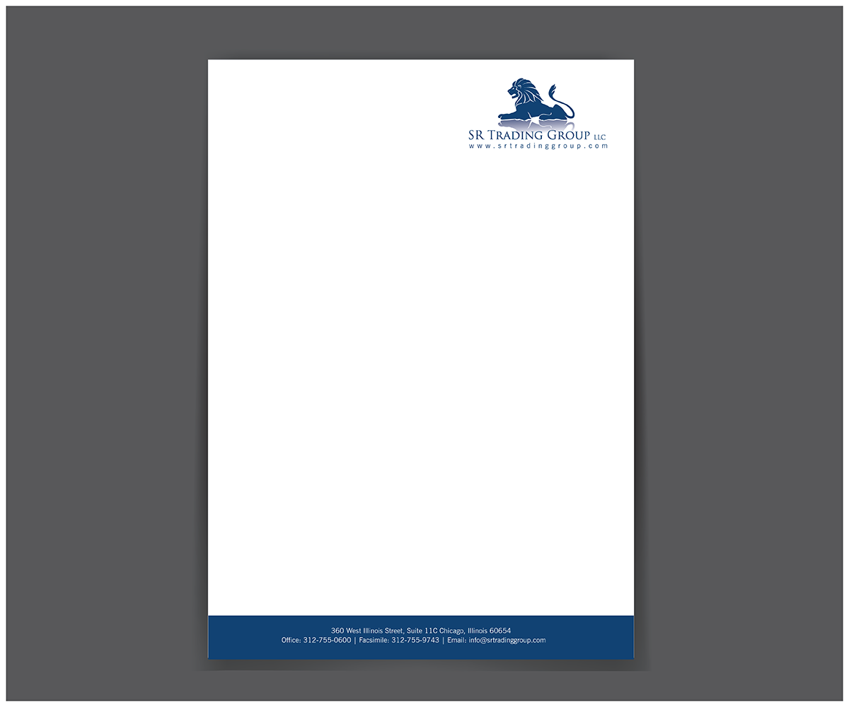 elegant serious business letterhead design for seriously