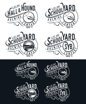 Logo Design by StudioD™ for Hall and Hound Brewing Company | Design: #23674991