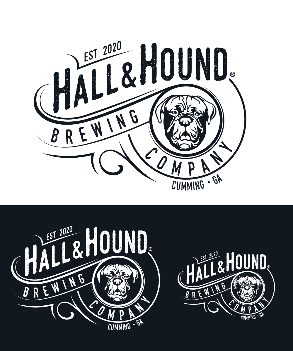Logo Design by StudioD™ for Hall and Hound Brewing Company | Design #23850662