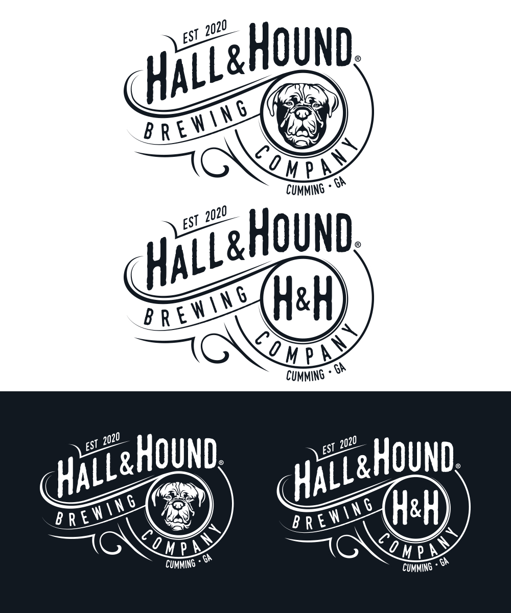 Logo Design by StudioD™ for Hall and Hound Brewing Company | Design #23857053