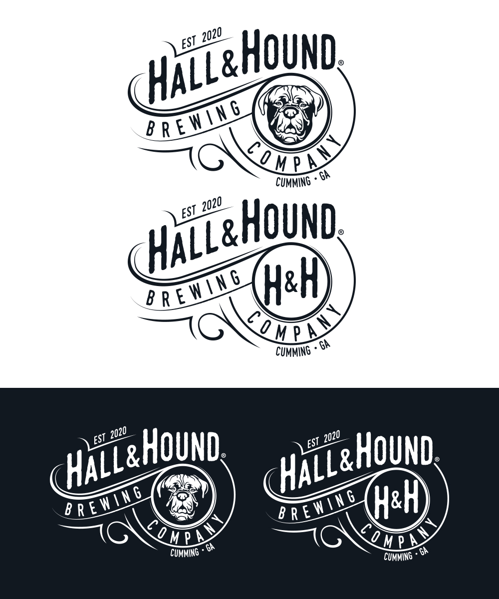 Diseño de Logo por StudioD™ para Hall and Hound Brewing Company | Diseño #23858688