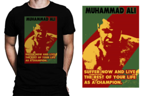 Vintage Muhammed Ali T-shirt.  | T-shirt Design by NILDesigns