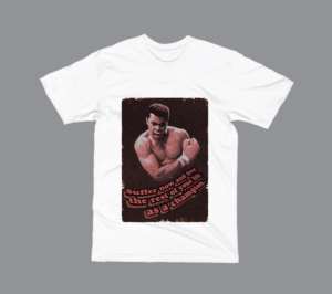 Vintage Muhammed Ali T-shirt.  | T-shirt Design by typeo1978