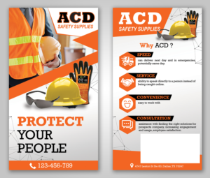 Direct Mail Campaign for Safety Supply Company | Graphic Design by desainerd