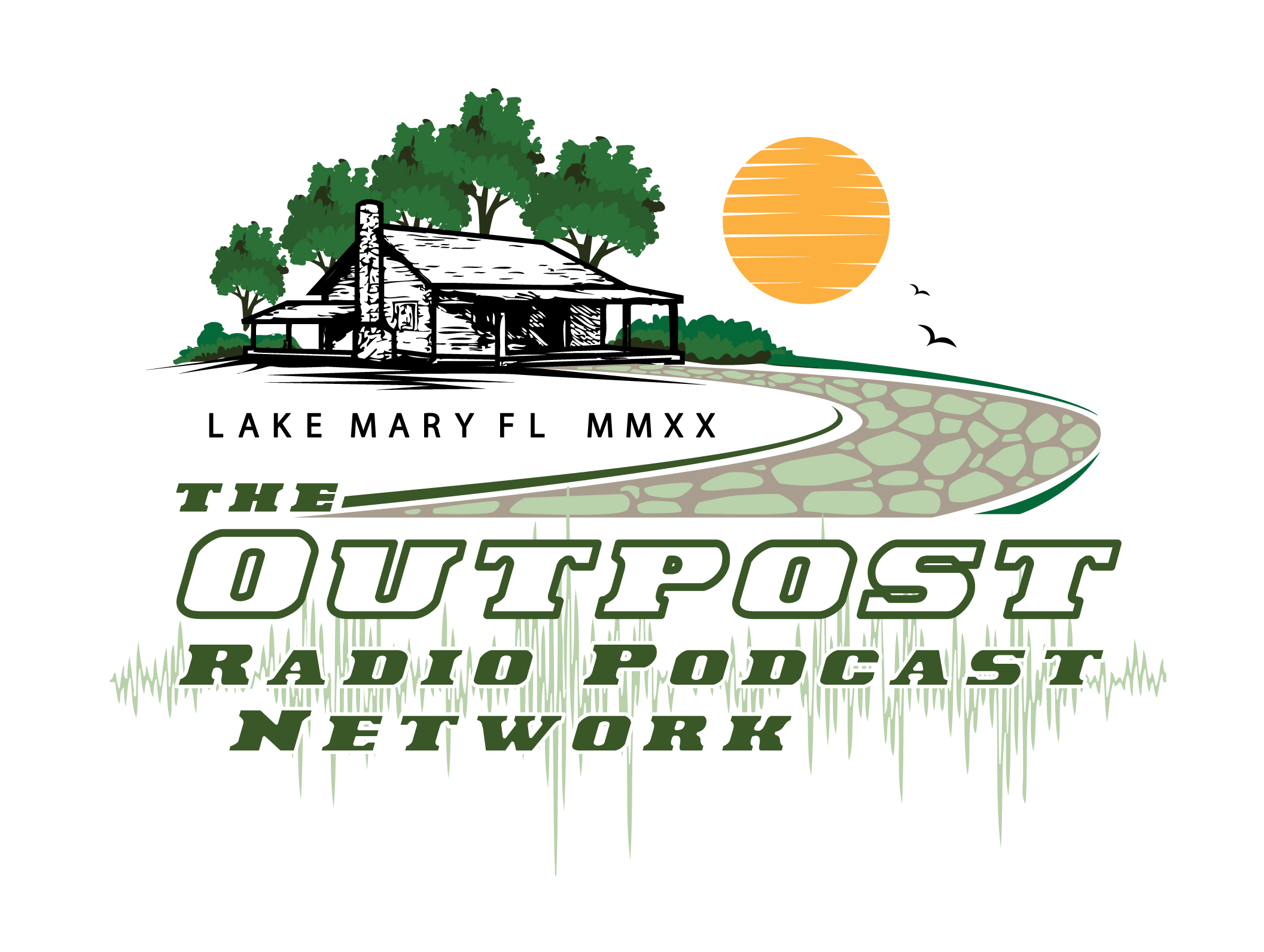 Diseño de Logo por geni para The Outpost Podcast Radio Network, LLC. | Diseño #23577003