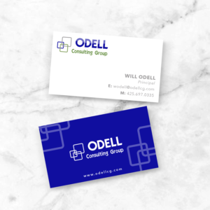 Odell Consulting Group provides support for renewable energy projects to utilities and suppliers | Visitenkarten-Design von simple mind
