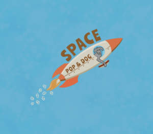 SPACE POP & DOG | Logo Design by GBDESIGN