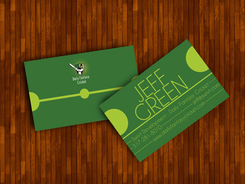 Business Card Design by Thomas_Wilkinson for Daily Fantasy Cricket | Design #2990246