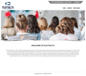 Change the world and help build PlayTAG.tv! | Diseño Web por -Marc-