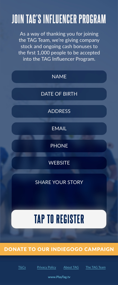 Web Design by Oscar Saunders for TAG | Design #23574538