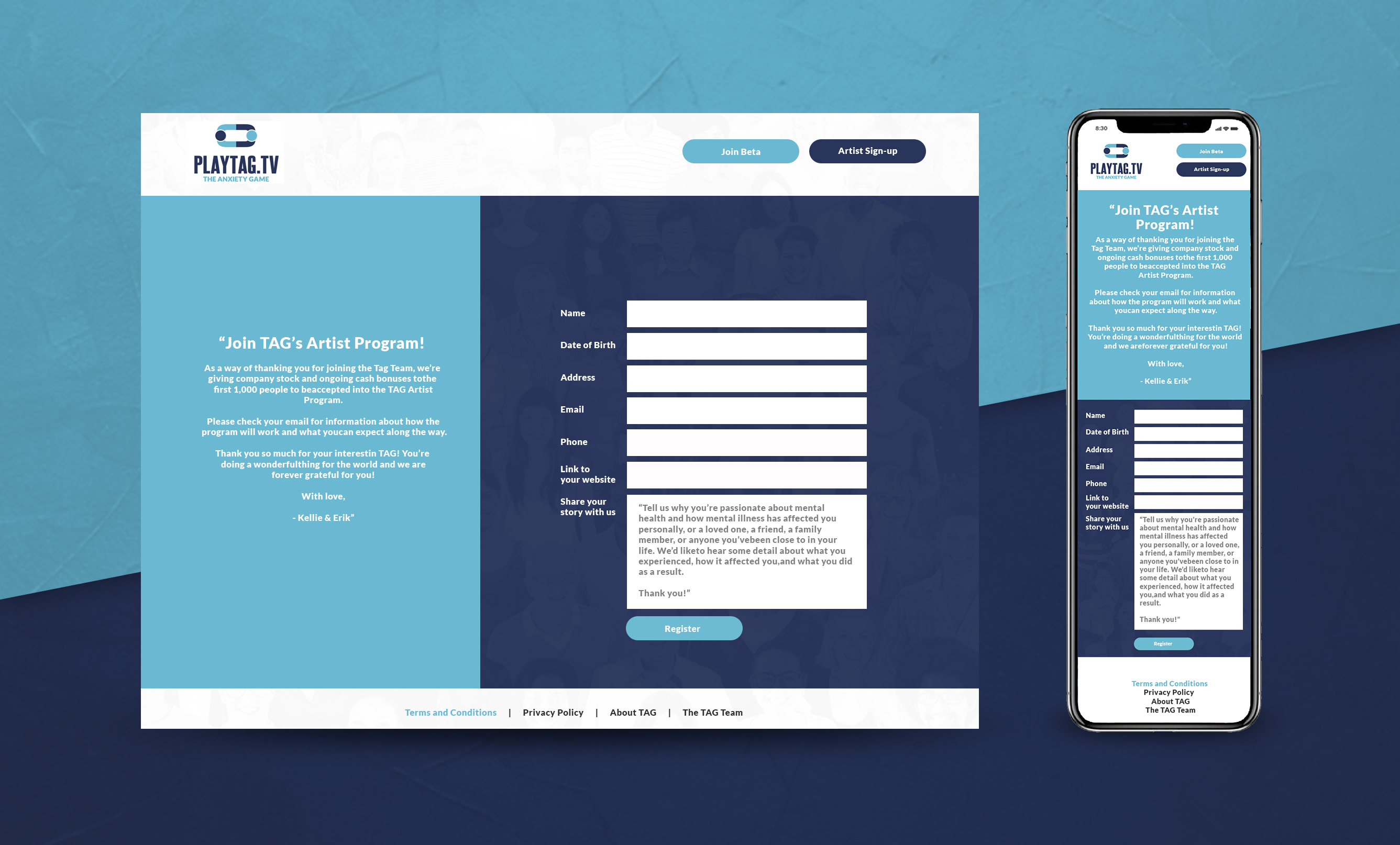 Web Design by bdesigner9 for TAG | Design #23562250