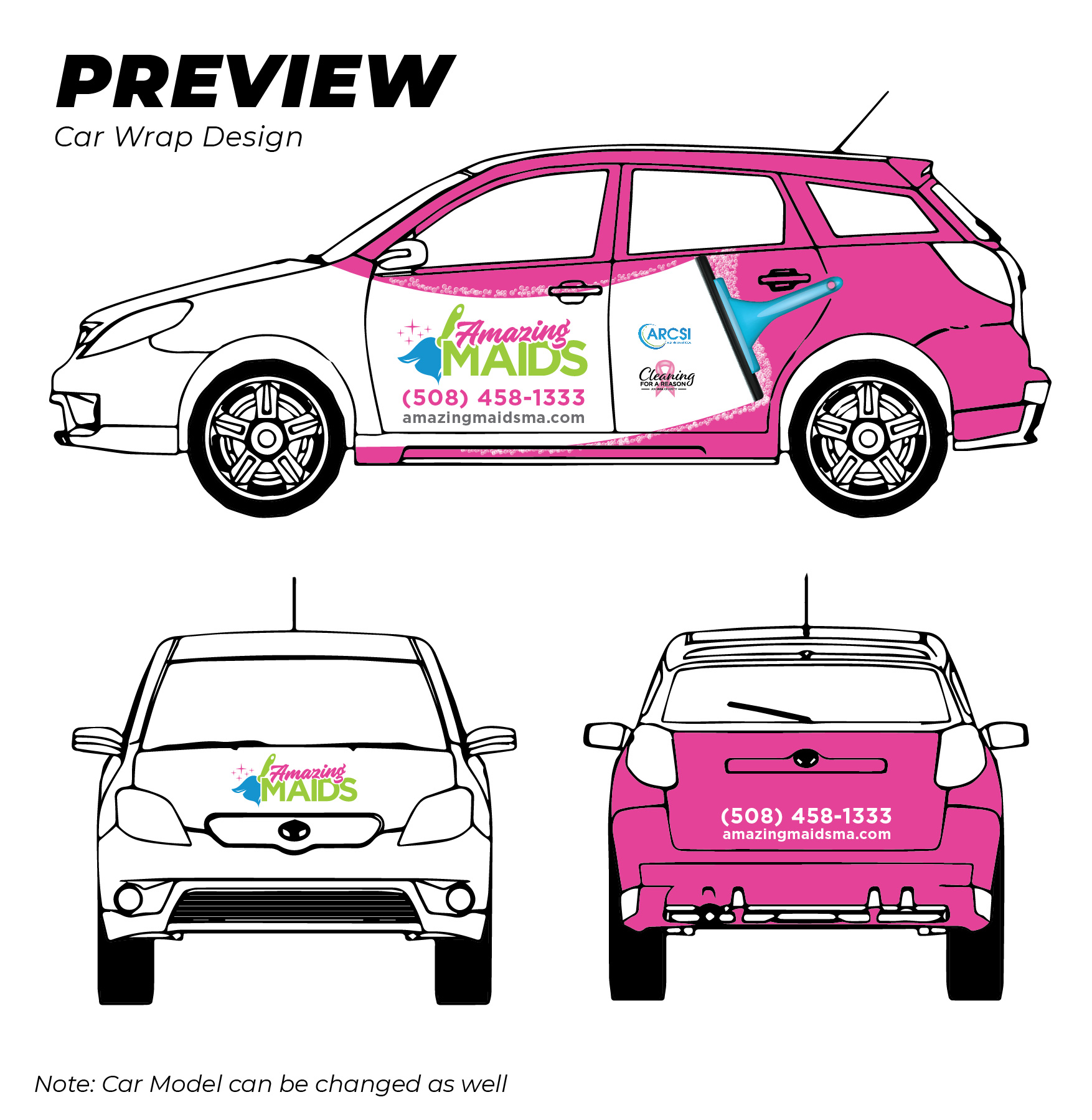 Car Wrap-Design von ZISGraphics für CleanlyPro, Inc.  | Design #23546984