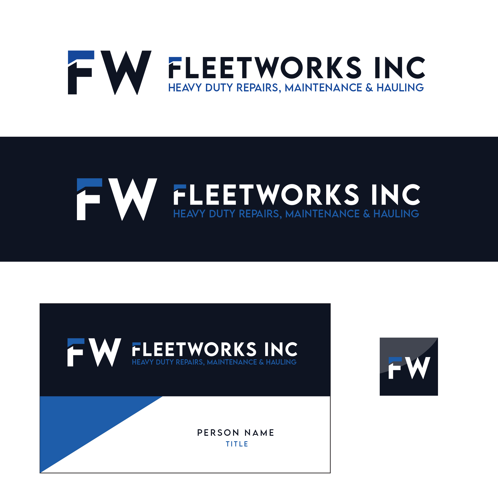 Logo Design by ALTHMANI for Fleetworks Inc | Design #23553033