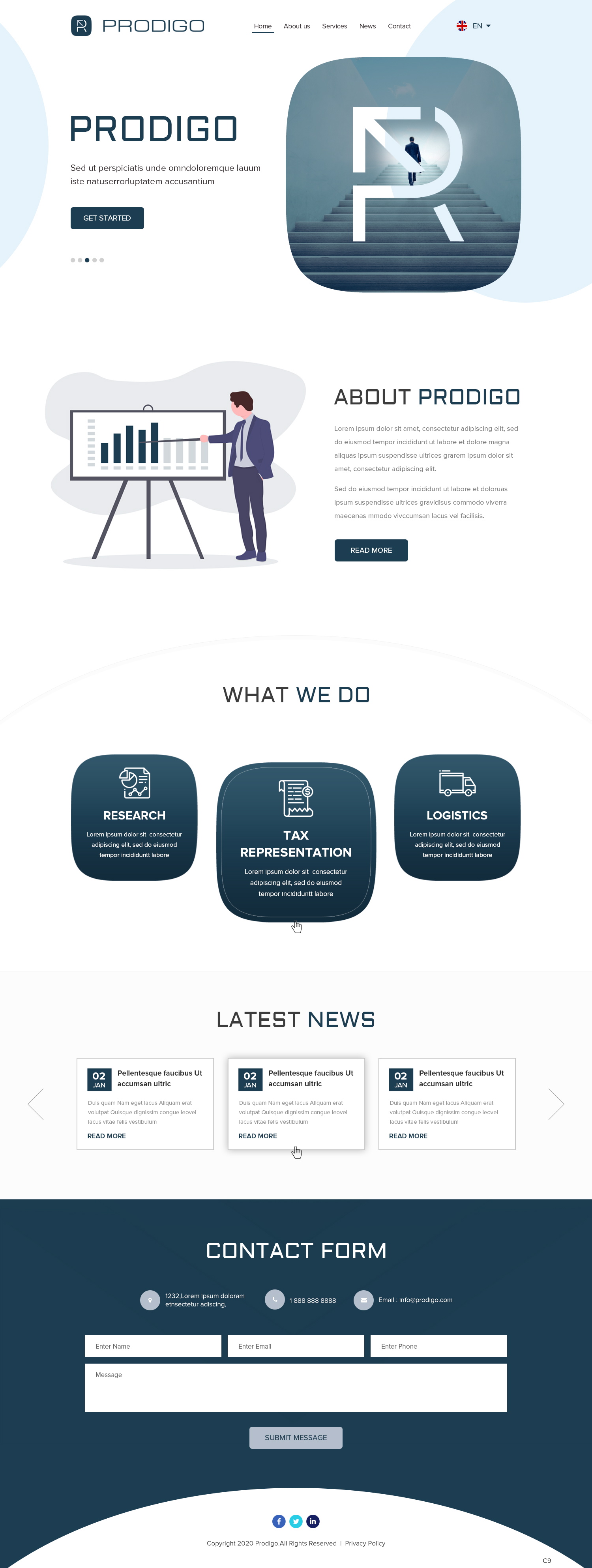 Web Design by pb for Prodigo Sàrl | Design #23565347